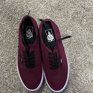 Vans Authentic Shoe in Port Royale Red